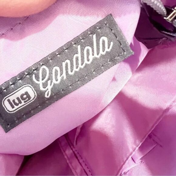 Lug Gondola Large Travel Tote Gray Floral Vacation Carryon Bag‎ Trolley Sleeve - Picture 3 of 10